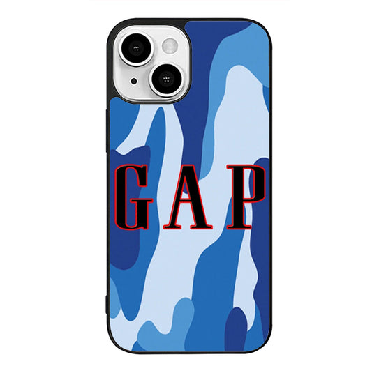 GAP Logo Blue Camo iPhone 13 Case