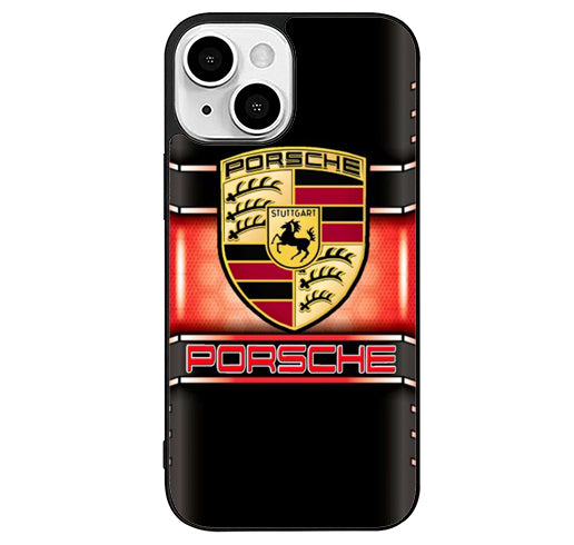 Porsche Black Logo iPhone 13 Case