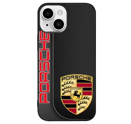 porsche logo black red cover iPhone 13 Case