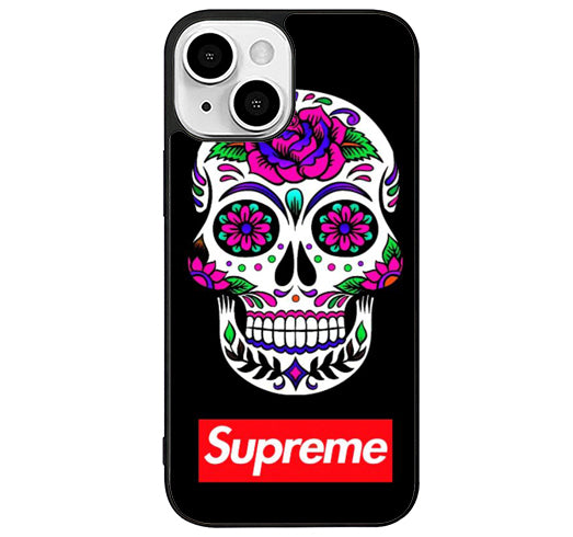 Sugar Skull Black iPhone 13 Case
