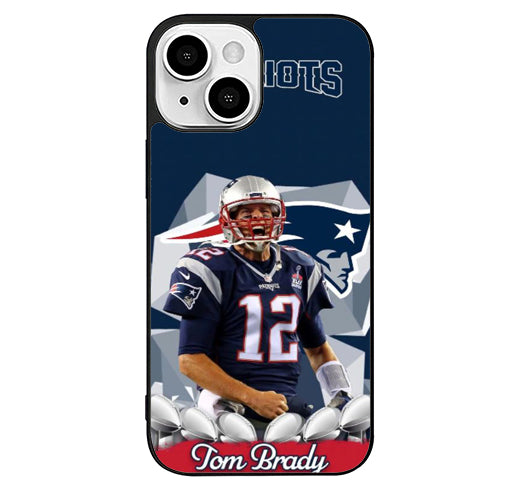 Tom Brady NFL Patriots iPhone 13 Case