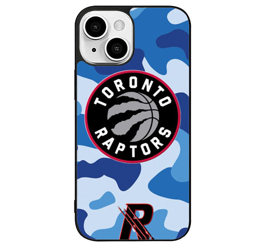 Toronto Raptors Blue Camo iPhone 13 Case