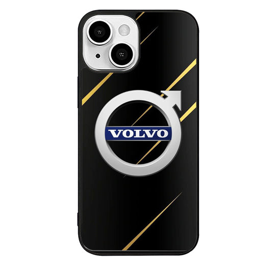 Volvo Logo Black Metallic iPhone 13 Case