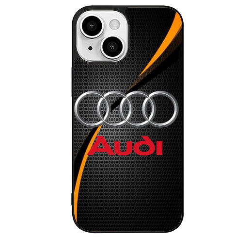 Audi Logo Cool Carbon iPhone 14 Plus Case