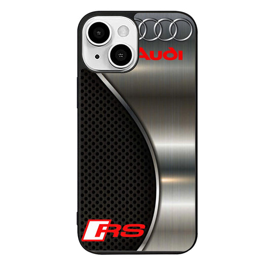 AUDI RS Logo Metallic iPhone 14 Plus Case