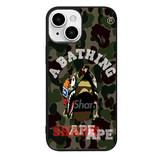 Bape Shape Ape Camo iPhone 14 Plus Case