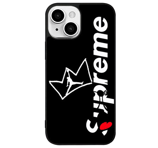 Black Style Air Jordan iPhone 14 Plus Case