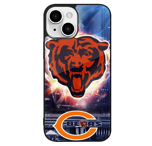 Chicago Bears Wallpaper iPhone 14 Plus Case