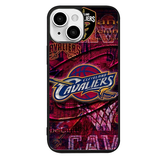 Cleveland Cavaliers Painted iPhone 14 Plus Case