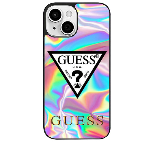 Guess Holographic iPhone 14 Plus Case
