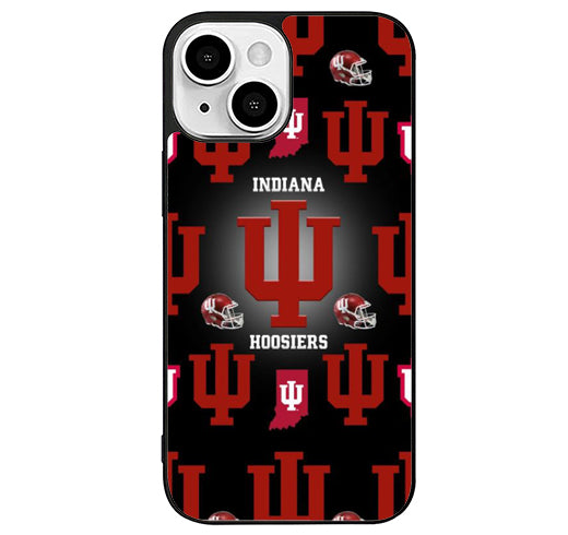 Indiana Hoosiers Wallpaper iPhone 14 Plus Case