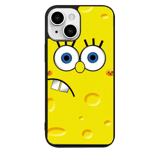Spongebob Face Cheese iPhone 14 Plus Case