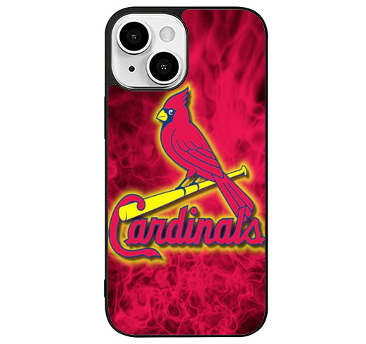 st louis cardinal wallpaper iPhone 14 Plus Case