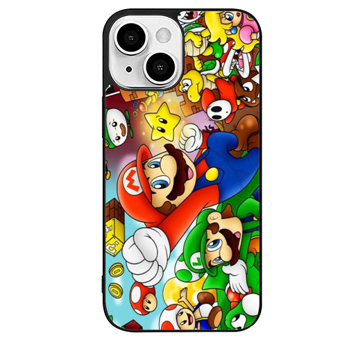 Super Mario Wallpaper iPhone 14 Plus Case