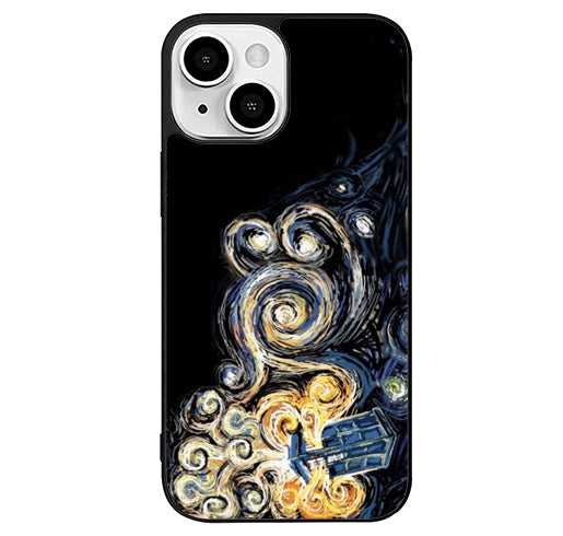Tardis Van Gogh Doctor Who iPhone 14 Plus Case