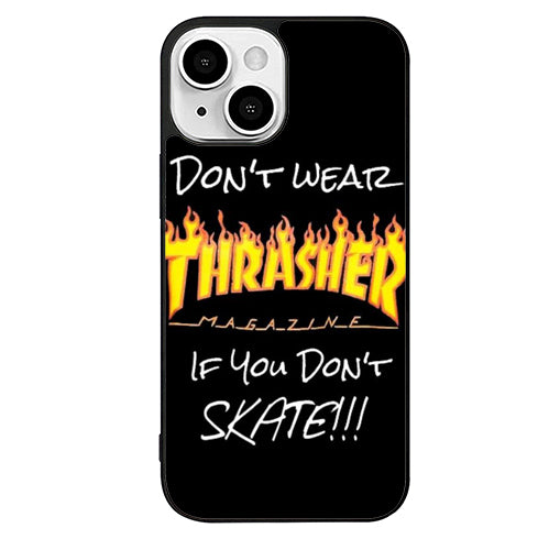 thrasler logo black cover iPhone 14 Plus Case