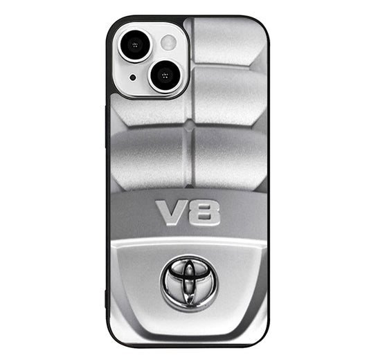 Toyota Engine V8 Silver iPhone 14 Plus Case