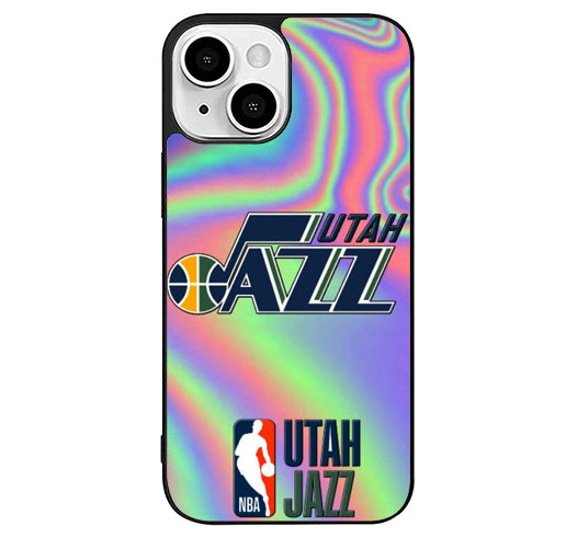 Utah Jazz Holographic iPhone 14 Plus Case