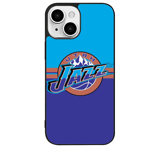 Utah Jazz Logo Stripe iPhone 14 Plus Case