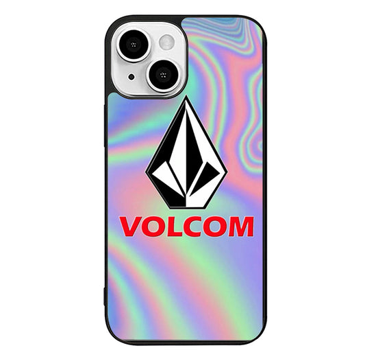 Volcom Logo Holographic iPhone 14 Plus Case