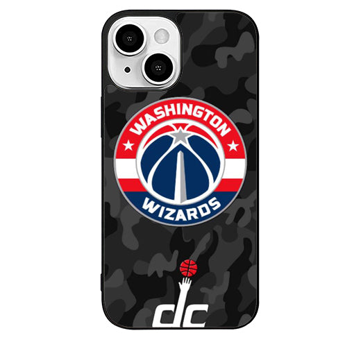 Washington Wizards Black Camo iPhone 14 Plus Case