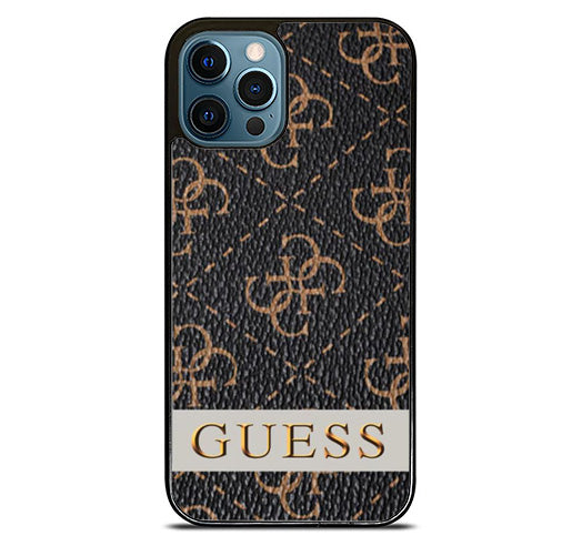 Guess Pattern Logo iPhone 14 Pro Max Case