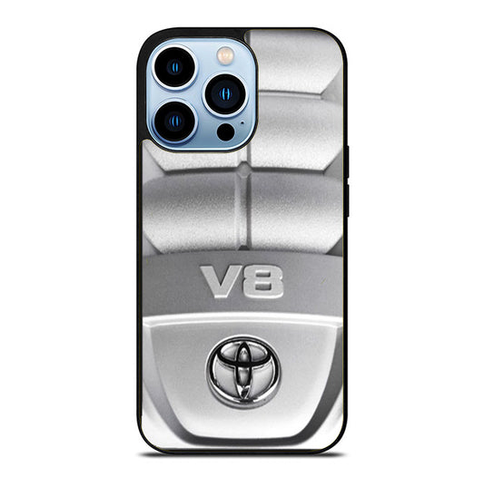 Toyota Engine V8 Silver iPhone 14 Pro Max Case