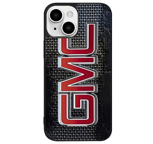 GMC Logo Metal Texture iPhone 15 Plus Case