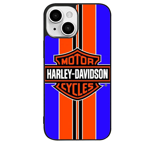 Harley Davidson Blue strip iPhone 15 Plus Case