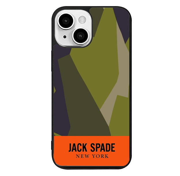 Jack Spade Camo Deep Orange iPhone 15 Plus Case