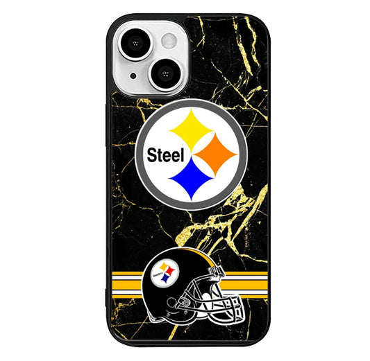 Steelers American Marble iPhone 15 Plus Case