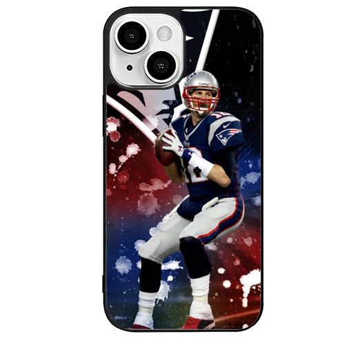 Tom Brady NFL Artwork iPhone 15 Plus Case