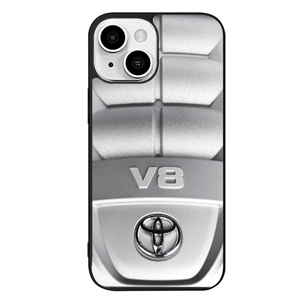 Toyota Engine V8 Silver iPhone 15 Plus Case