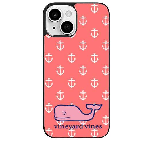Vineyard Vines Pink Logo iPhone 15 Plus Case