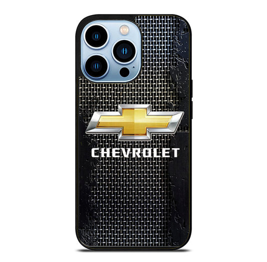 Chevrolet Logo Metal Texture iPhone 15 Pro Max Case