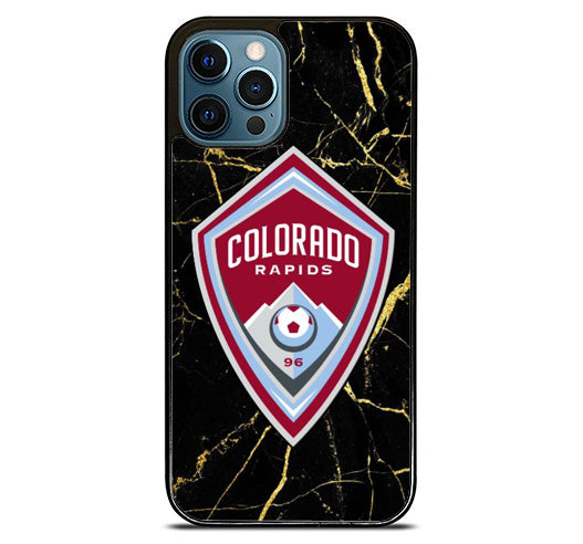 Colorado Rapids Black Marble iPhone 15 Pro Max Case