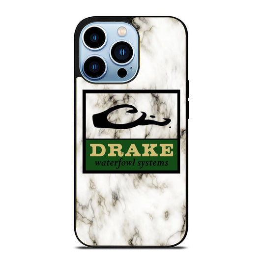 Drake Waterfowl White Marble iPhone 15 Pro Max Case