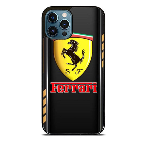 Ferrari Black Striped iPhone 15 Pro Max Case
