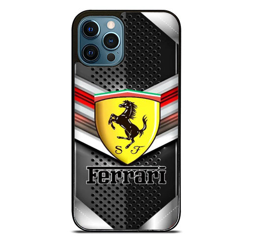 Ferrari Custom Metallic iPhone 15 Pro Max Case