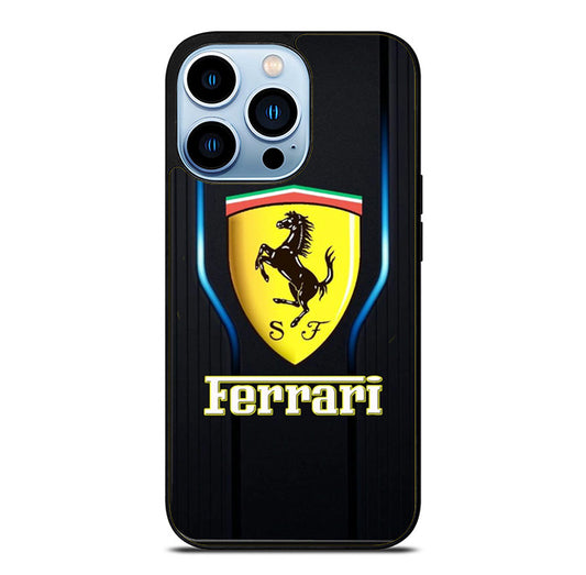 Ferrari Logo Black Line iPhone 15 Pro Max Case