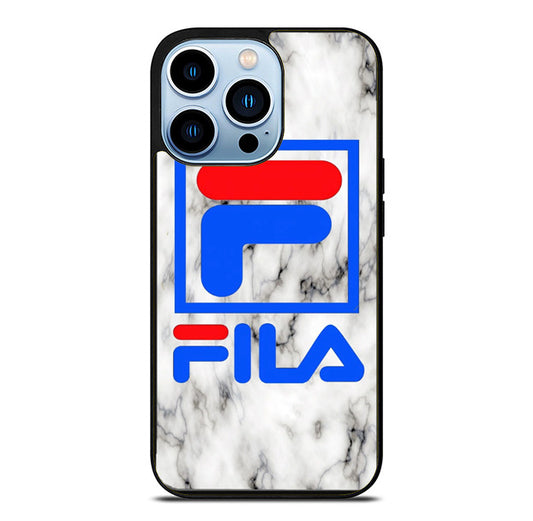 Fila Logo White Marble iPhone 15 Pro Max Case
