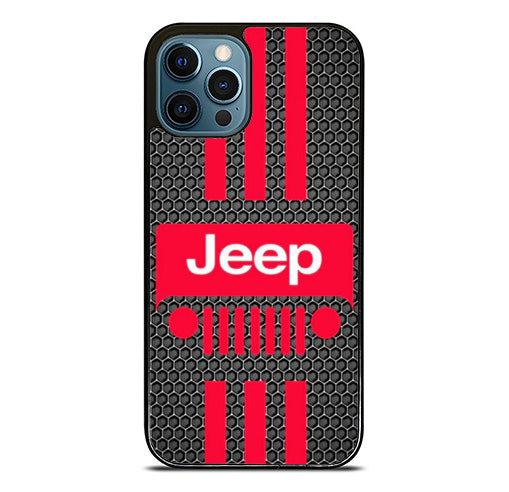 jeep wrangler red hexagon iPhone 15 Pro Max Case