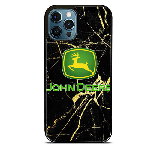 John Deere Black Marble iPhone 15 Pro Max Case