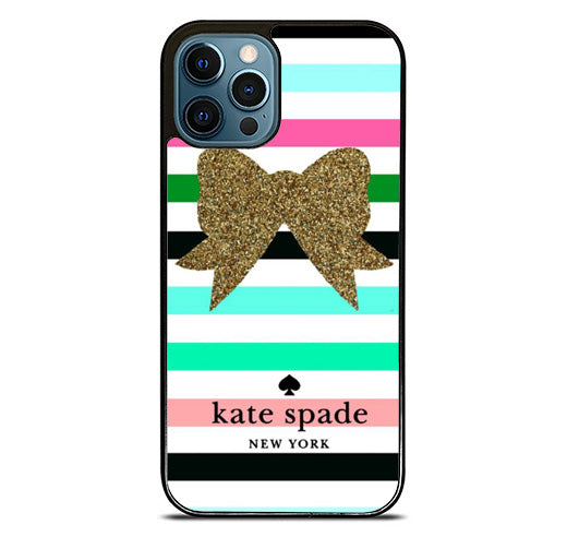Kate Spade Lock Stripe Color iPhone 15 Pro Max Case