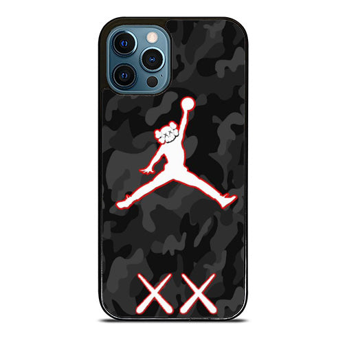 Kaws X Jordan Black Camo iPhone 15 Pro Max Case