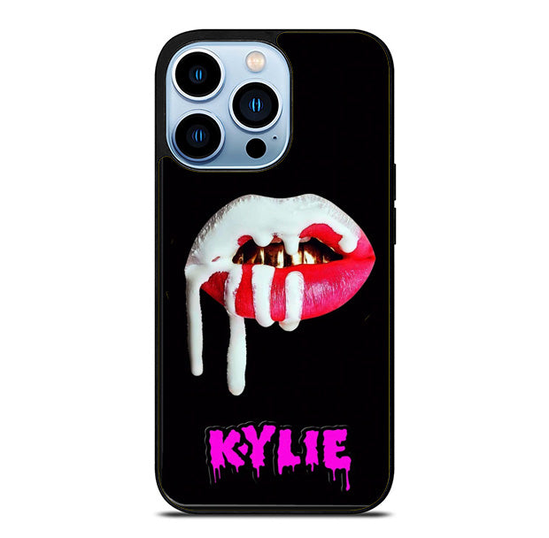 Kylie Jenner Lips Black iPhone 15 Pro Max Case
