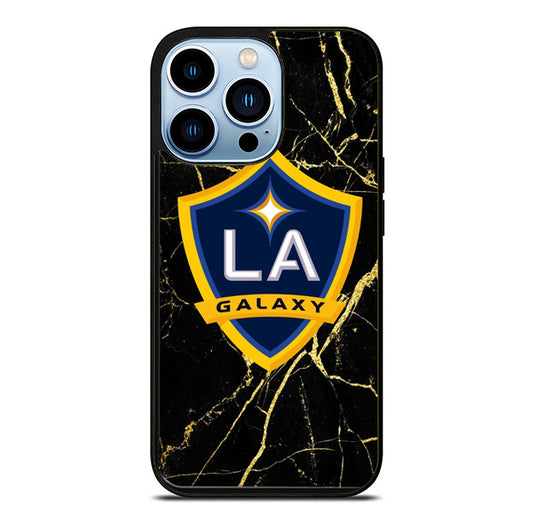 LA Galaxy Logo Black Marble iPhone 15 Pro Max Case