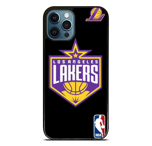 LA Lakers NBA Logo Black iPhone 15 Pro Max Case