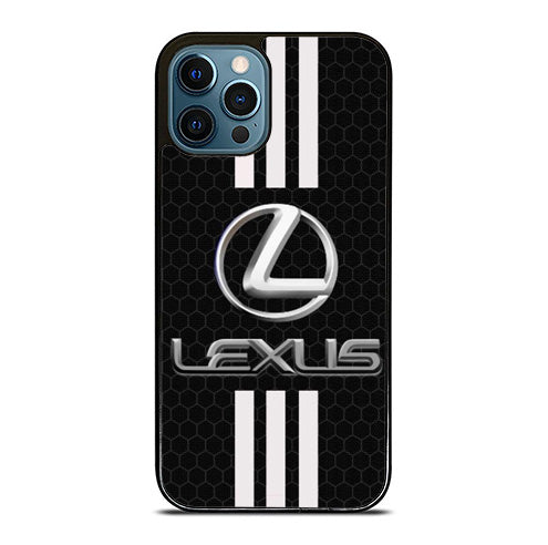 Lexus Logo White Striped iPhone 15 Pro Max Case