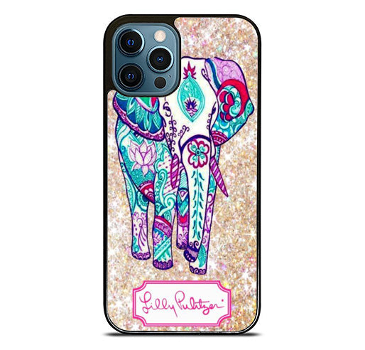 lilly pulitzer elephant sparkly iPhone 15 Pro Max Case